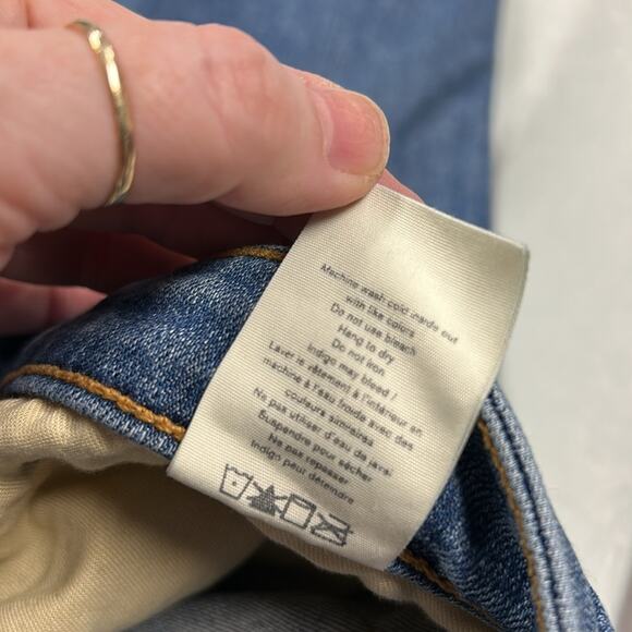 Rag & Bone Jean Women’s 28 Blue Dre Low Rise Slim Boyfriend Denim Distressed - Picture 11 of 11